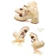 Iris Corolla Tulips Chunky Heel Shoes(Reservation/5 Colours/Full Payment Without Shipping)